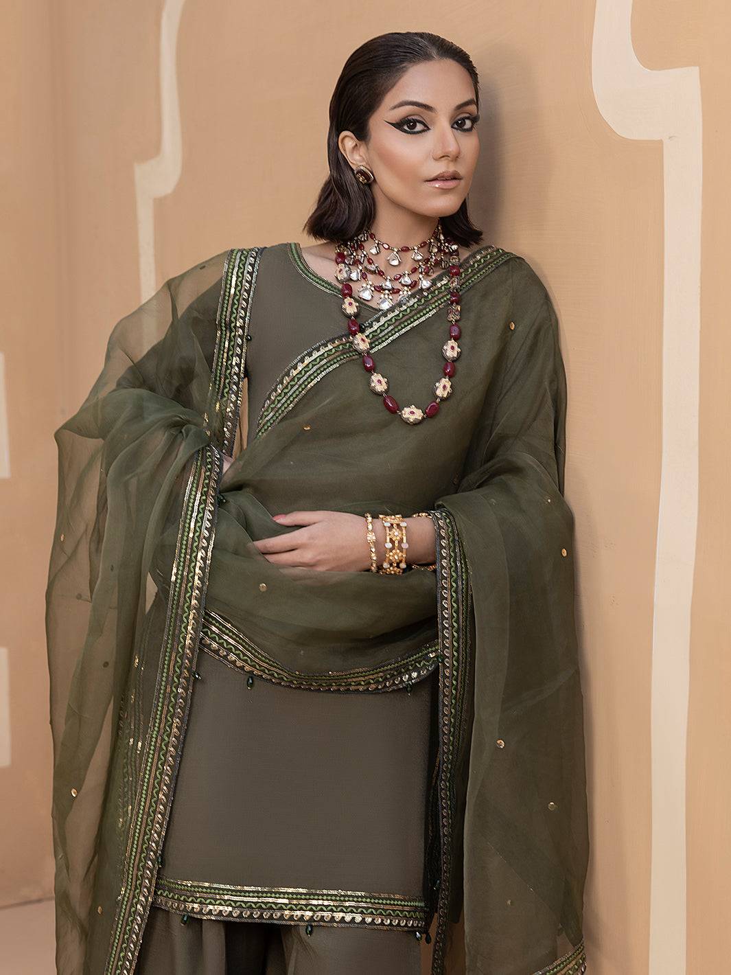 Hem Stitch | Raw Silk Edit 25 | Noor - Pakistani Designer Dress - by Hemstitch | Type: Ladies Clothes - 100% Original at Saira Sultan