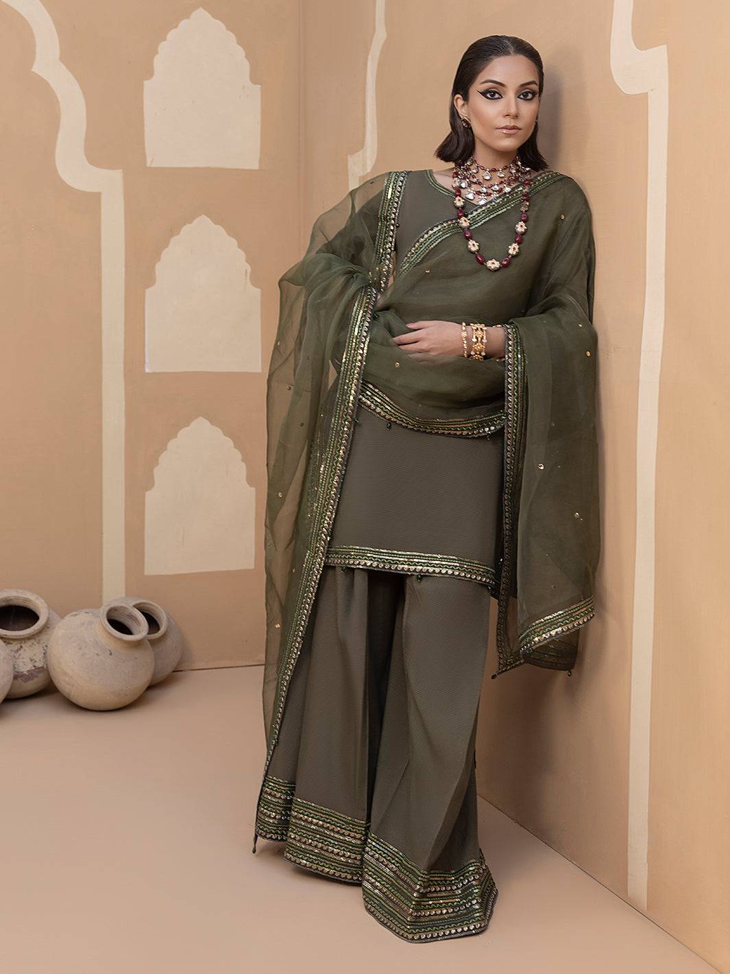 Hem Stitch | Raw Silk Edit 25 | Noor - Pakistani Designer Dress - by Hemstitch | Type: Ladies Clothes - 100% Original at Saira Sultan