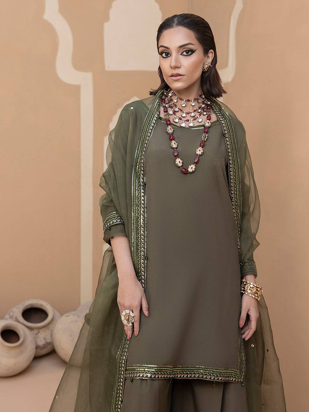 Hem Stitch | Raw Silk Edit 25 | Noor - Pakistani Designer Dress - by Hemstitch | Type: Ladies Clothes - 100% Original at Saira Sultan