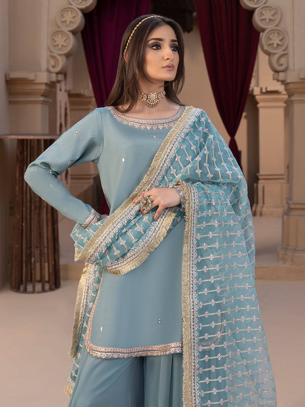 Hem Stitch | Raw Silk Edit 25 | Layla - Pakistani Designer Dress - by Hemstitch | Type: Ladies Clothes - 100% Original at Saira Sultan