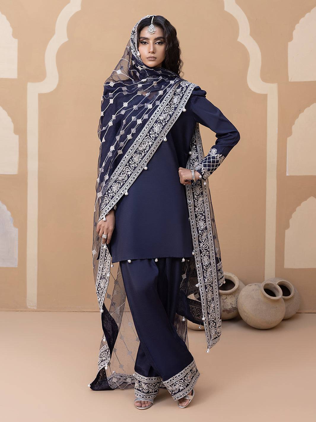 Hem Stitch | Raw Silk Edit 25 | Khayal - Pakistani Designer Dress - by Hemstitch | Type: Ladies Clothes - 100% Original at Saira Sultan