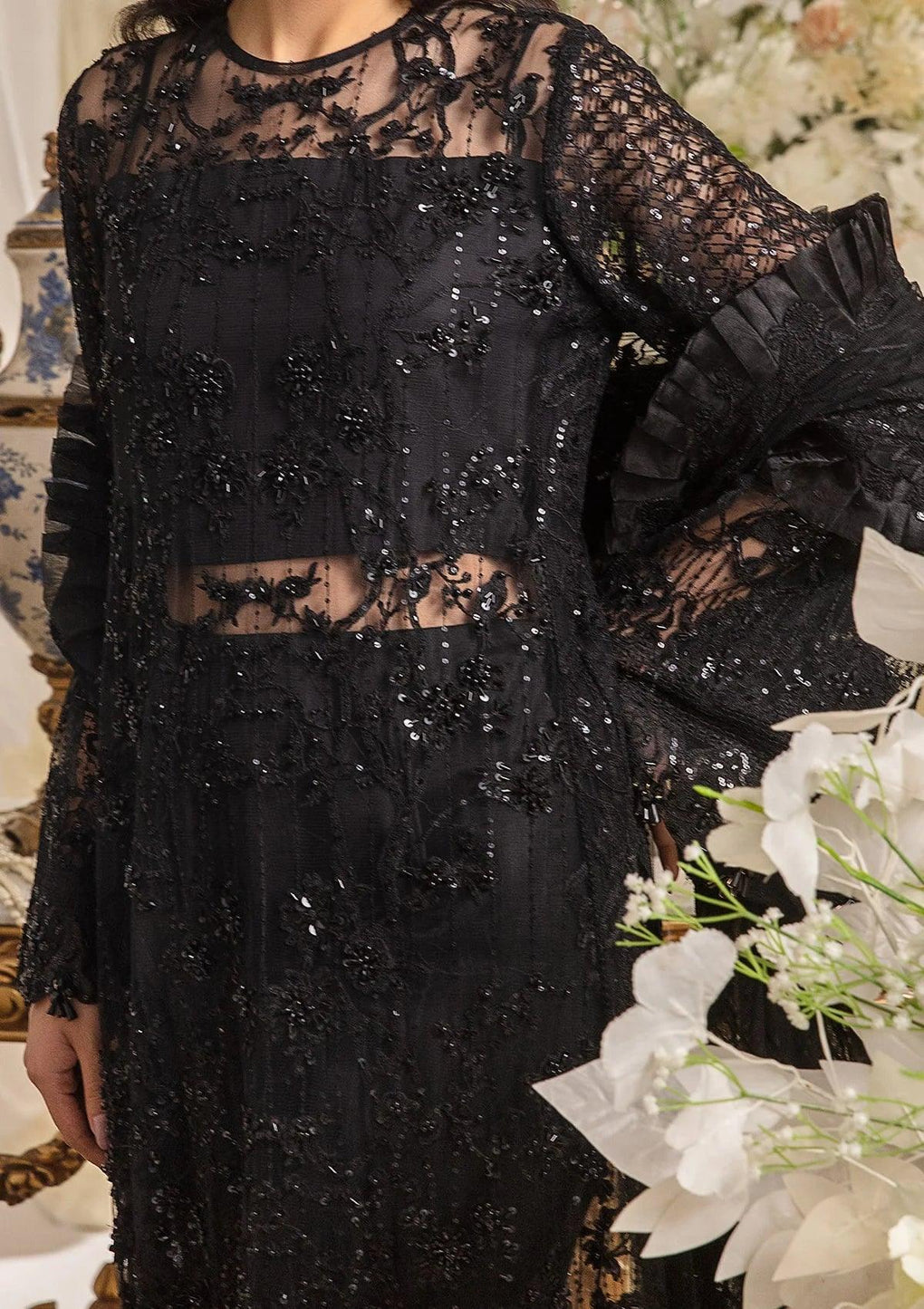 Elaf Premium | Evara Formals 24 | EFE-05 MAJESTY - Pakistani Designer Dress - by Elaf Premium | Type: The Formal Exhibit - 100% Original at Saira Sultan