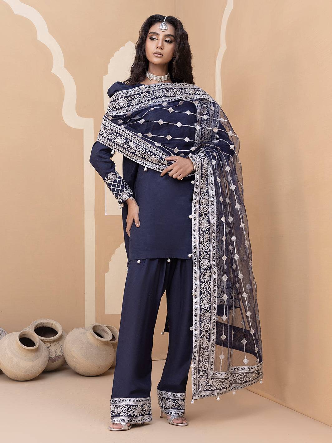Hem Stitch | Raw Silk Edit 25 | Khayal - Pakistani Designer Dress - by Hemstitch | Type: Ladies Clothes - 100% Original at Saira Sultan