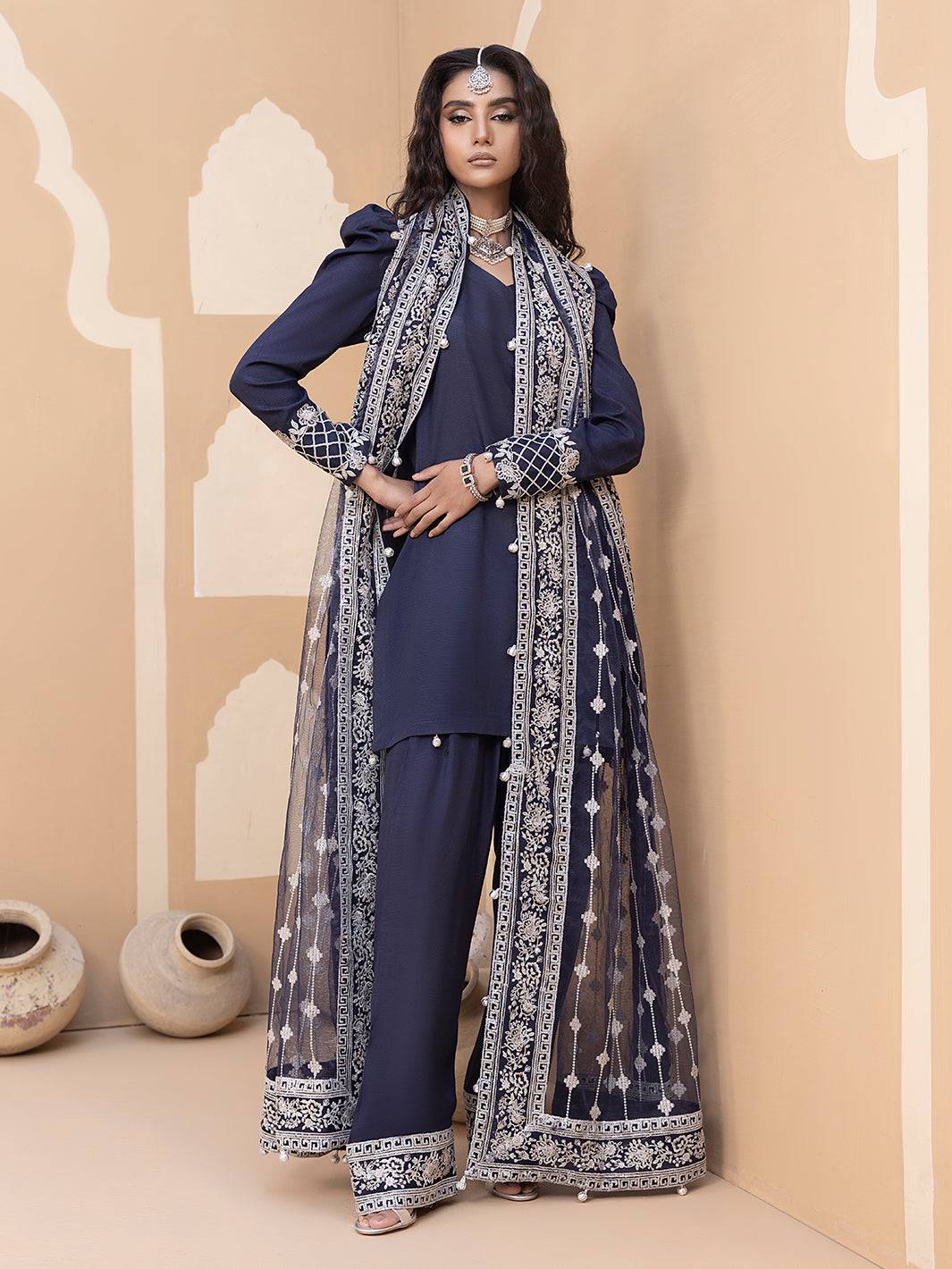 Hem Stitch | Raw Silk Edit 25 | Khayal - Pakistani Designer Dress - by Hemstitch | Type: Ladies Clothes - 100% Original at Saira Sultan