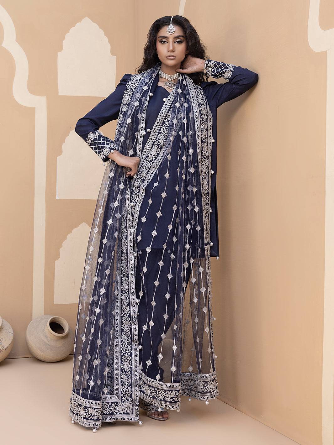 Hem Stitch | Raw Silk Edit 25 | Khayal - Pakistani Designer Dress - by Hemstitch | Type: Ladies Clothes - 100% Original at Saira Sultan