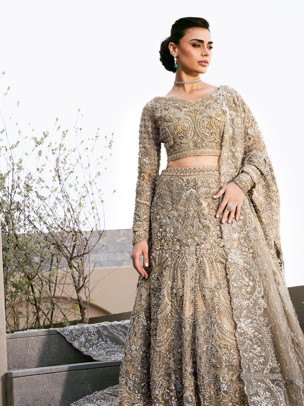 Epoque | Reverie Eternelle | Aurelia Custom Size Champagne Hue Tulle