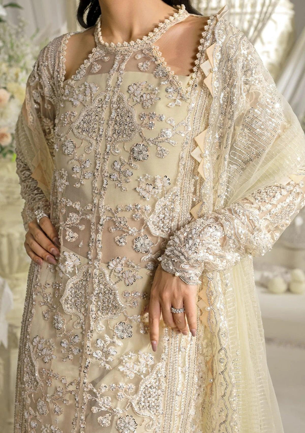 Elaf Premium | Evara Formals 24 | EFE-01 AURA - Pakistani Designer Dress - by Elaf Premium | Type: The Formal Exhibit - 100% Original at Saira Sultan