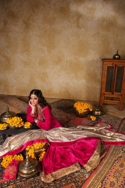 Maya | Raazi Velvet 24 | KASTURI XL Hot Pink Velvet