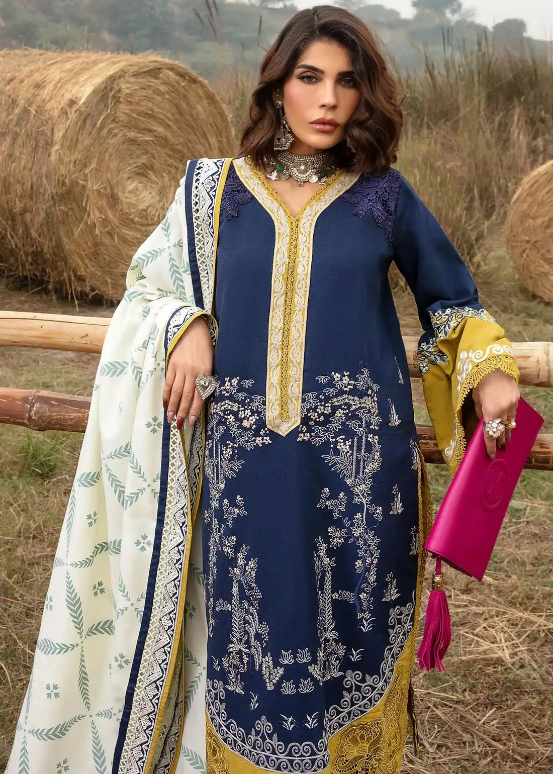 Saira Shakira | Raya Winter Stitched 23 | Neal - Pakistani Designer Dress - by Saira Shakira | Type: Luxury - 100% Original at Saira Sultan