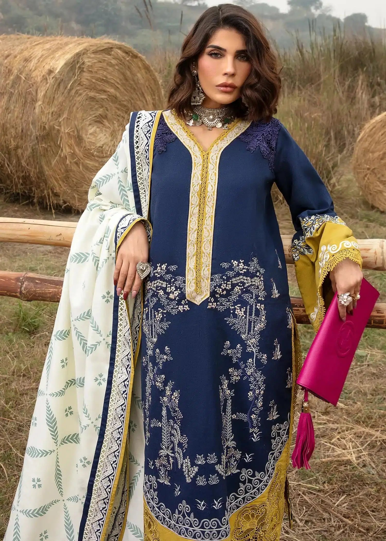Saira Shakira | Raya Winter Stitched 23 | Neal - Pakistani Designer Dress - by Saira Shakira | Type: Luxury - 100% Original at Saira Sultan