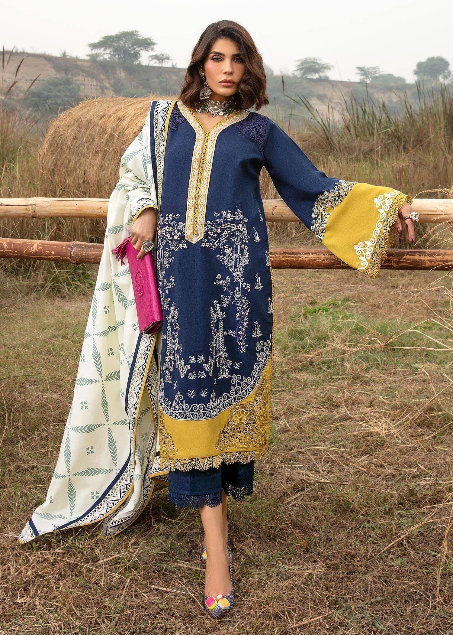 Saira Shakira | Raya Winter Stitched 23 | Neal - Pakistani Designer Dress - by Saira Shakira | Type: Luxury - 100% Original at Saira Sultan