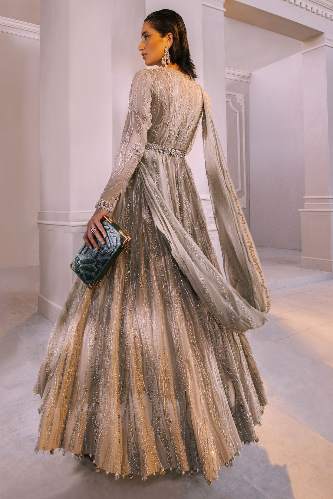 Elan | Demi Couture Onirique | LUISANTE D'OR (EP-20856) - Pakistani Designer Dress - by Elan | Type: Formal - 100% Original at Saira Sultan