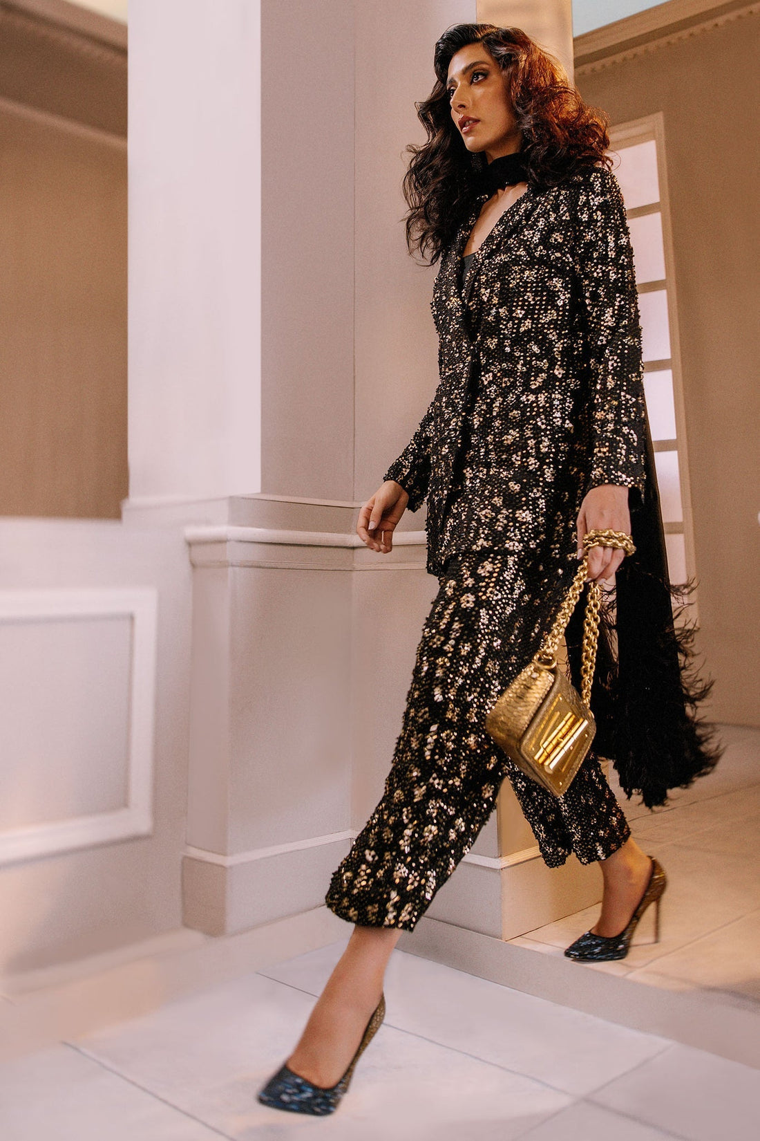 Elan | Demi Couture Onirique | NUIT ‰TOIL‰E (EP-20879) - Pakistani Designer Dress - by Elan | Type: Formal - 100% Original at Saira Sultan