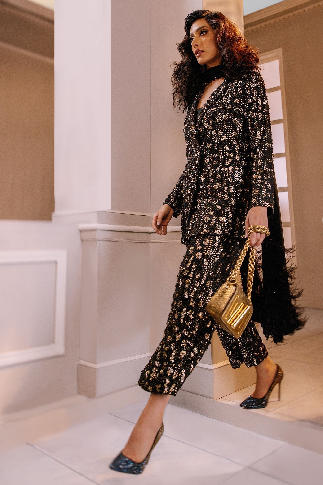 Elan | Demi Couture Onirique | NUIT ‰TOIL‰E (EP-20879) - Pakistani Designer Dress - by Elan | Type: Formal - 100% Original at Saira Sultan