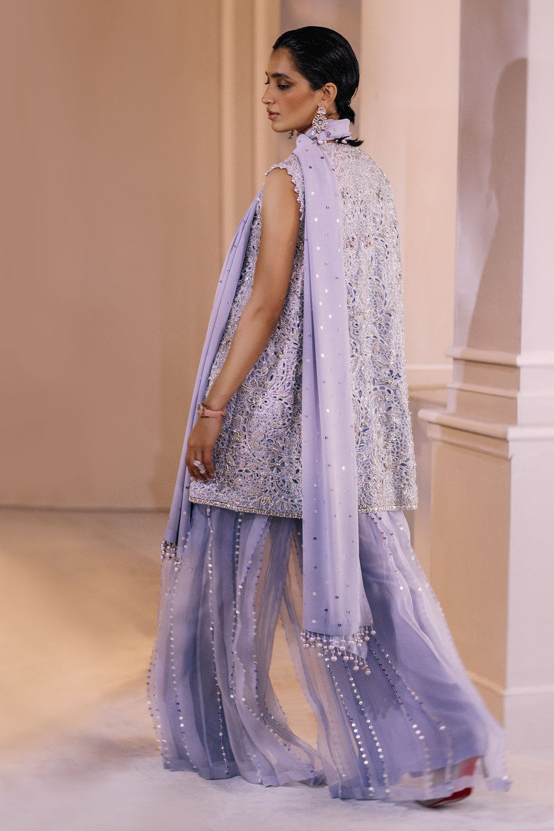 Elan | Demi Couture Onirique | CRISTALLIN LILAS (EP-20653) - Pakistani Designer Dress - by Elan | Type: Formal - 100% Original at Saira Sultan