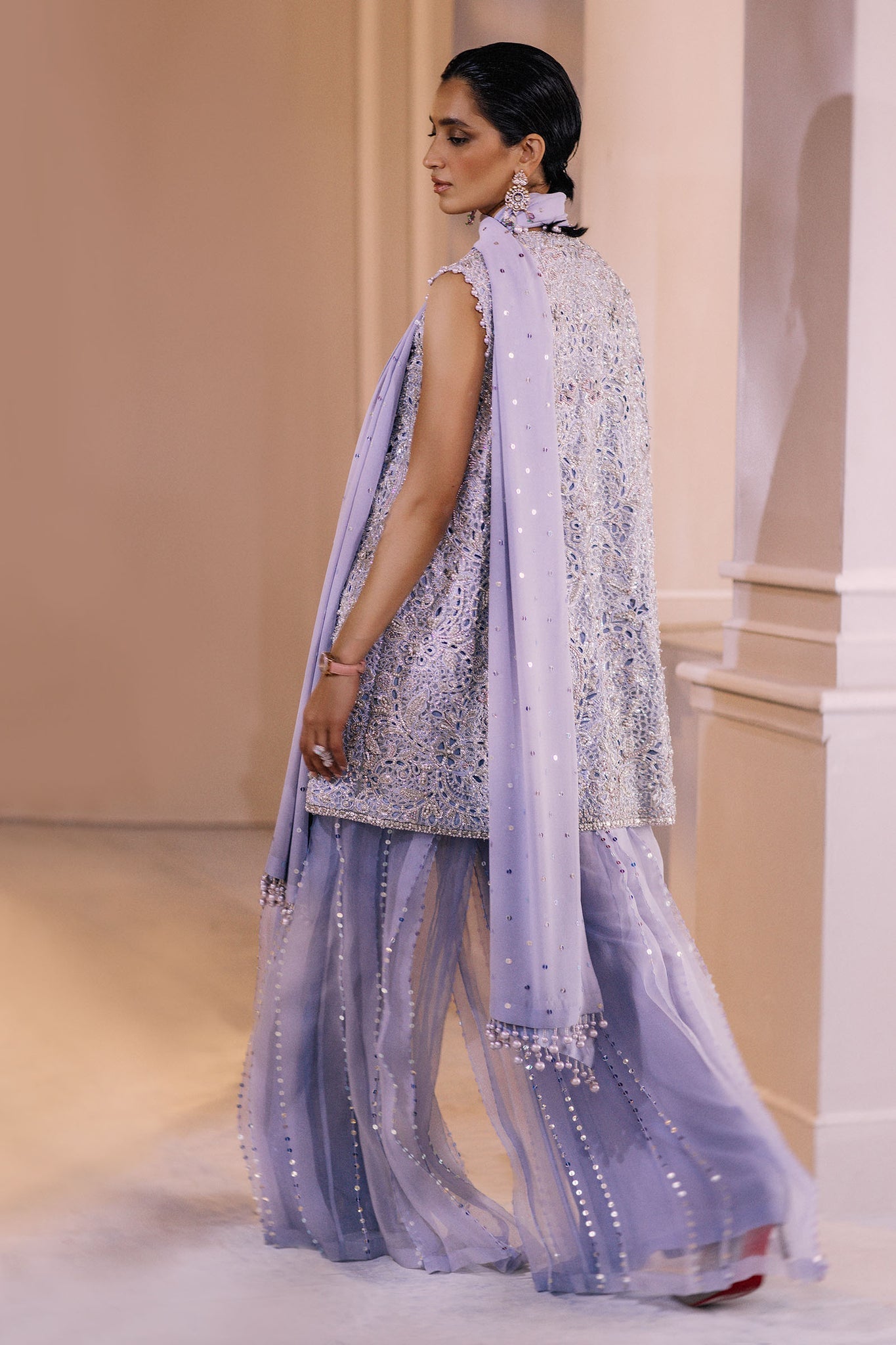 Elan | Demi Couture Onirique | CRISTALLIN LILAS (EP-20653) - Pakistani Designer Dress - by Elan | Type: Formal - 100% Original at Saira Sultan