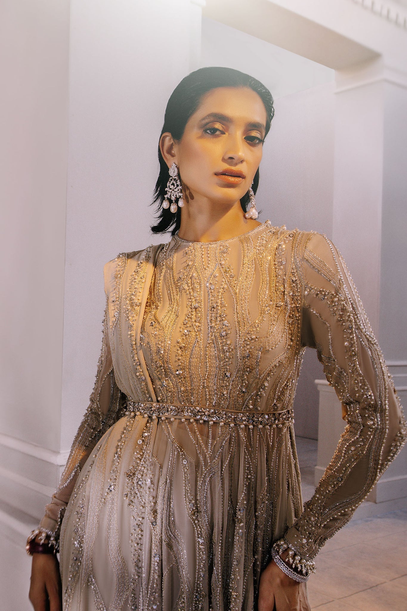Elan | Demi Couture Onirique | LUISANTE D'OR (EP-20856) - Pakistani Designer Dress - by Elan | Type: Formal - 100% Original at Saira Sultan