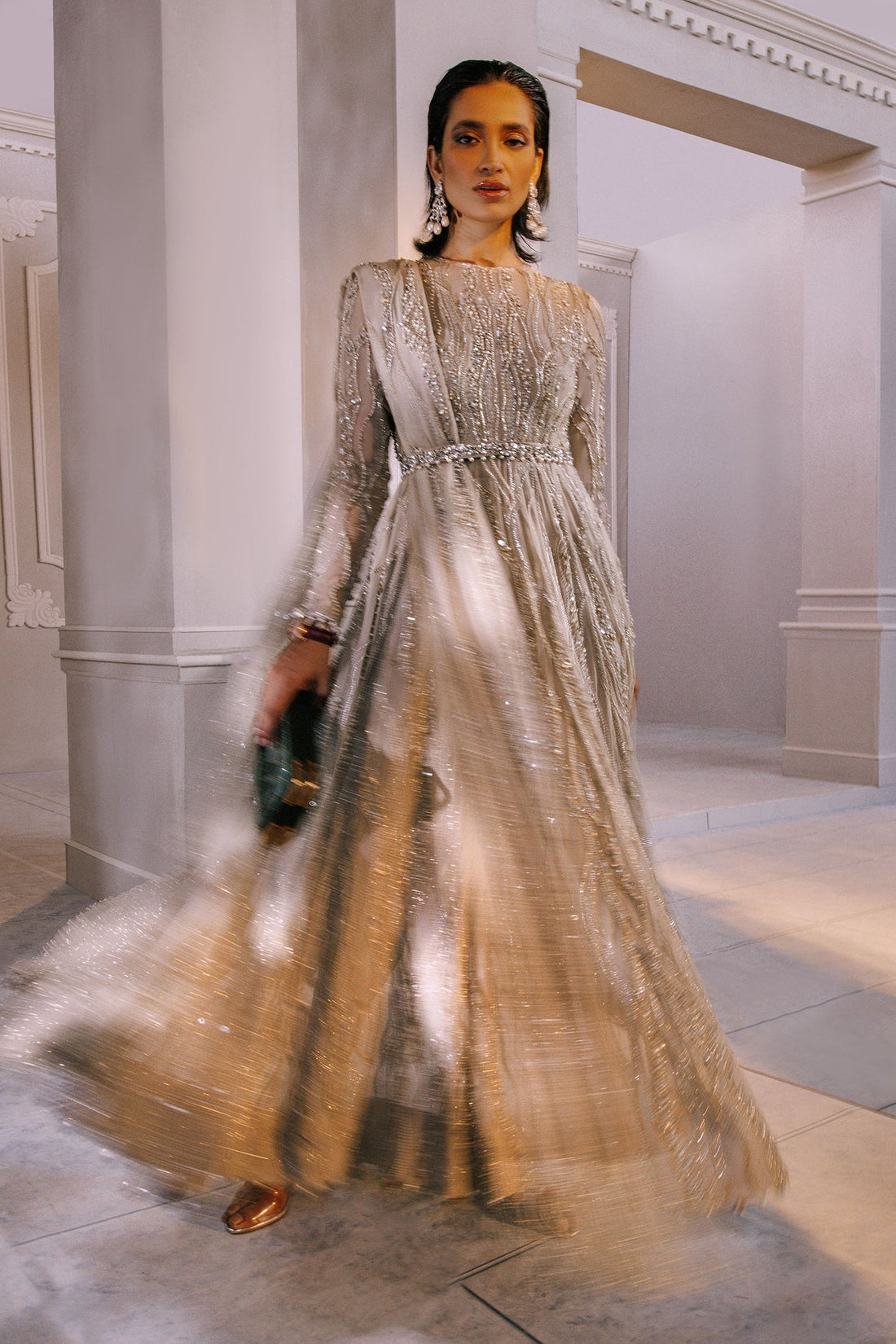 Elan | Demi Couture Onirique | LUISANTE D'OR (EP-20856) - Pakistani Designer Dress - by Elan | Type: Formal - 100% Original at Saira Sultan