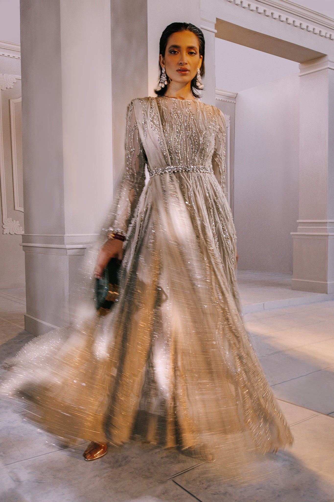 Elan | Demi Couture Onirique | LUISANTE D'OR (EP-20856) - Pakistani Designer Dress - by Elan | Type: Formal - 100% Original at Saira Sultan