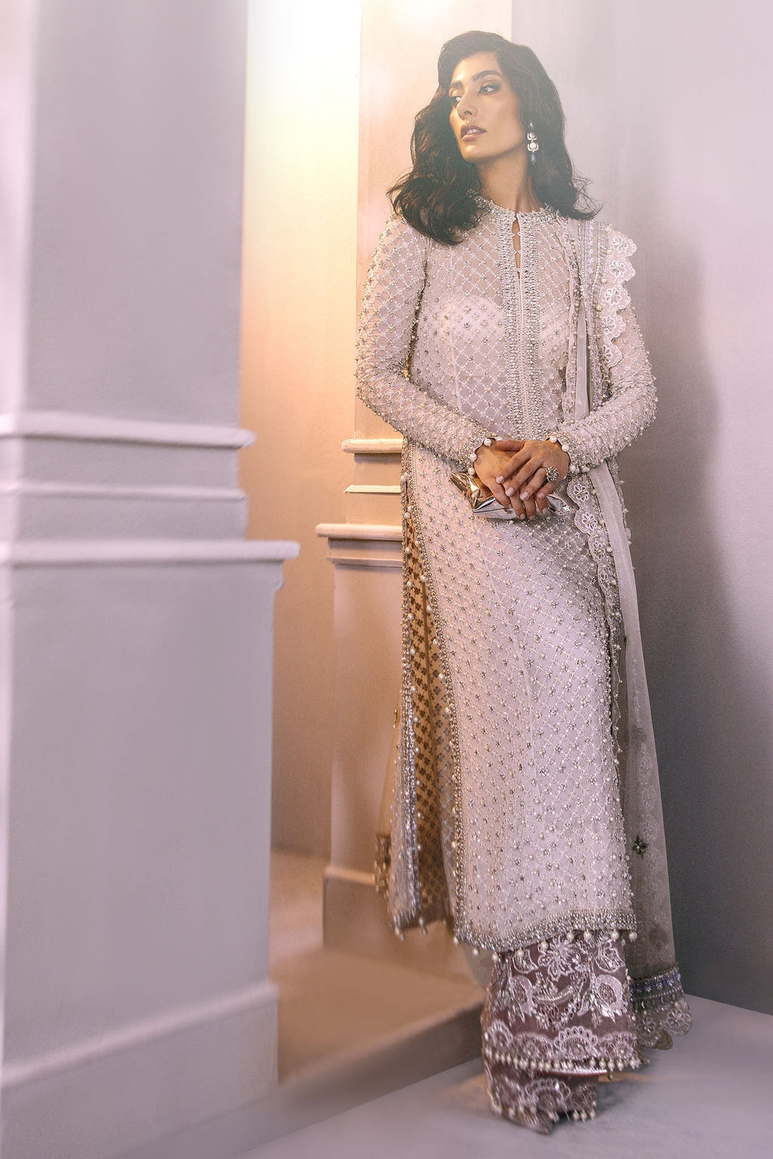 Elan | Demi Couture Onirique | PERLE D‰LICATE  (EP-20181) - Pakistani Designer Dress - by Elan | Type: Formal - 100% Original at Saira Sultan