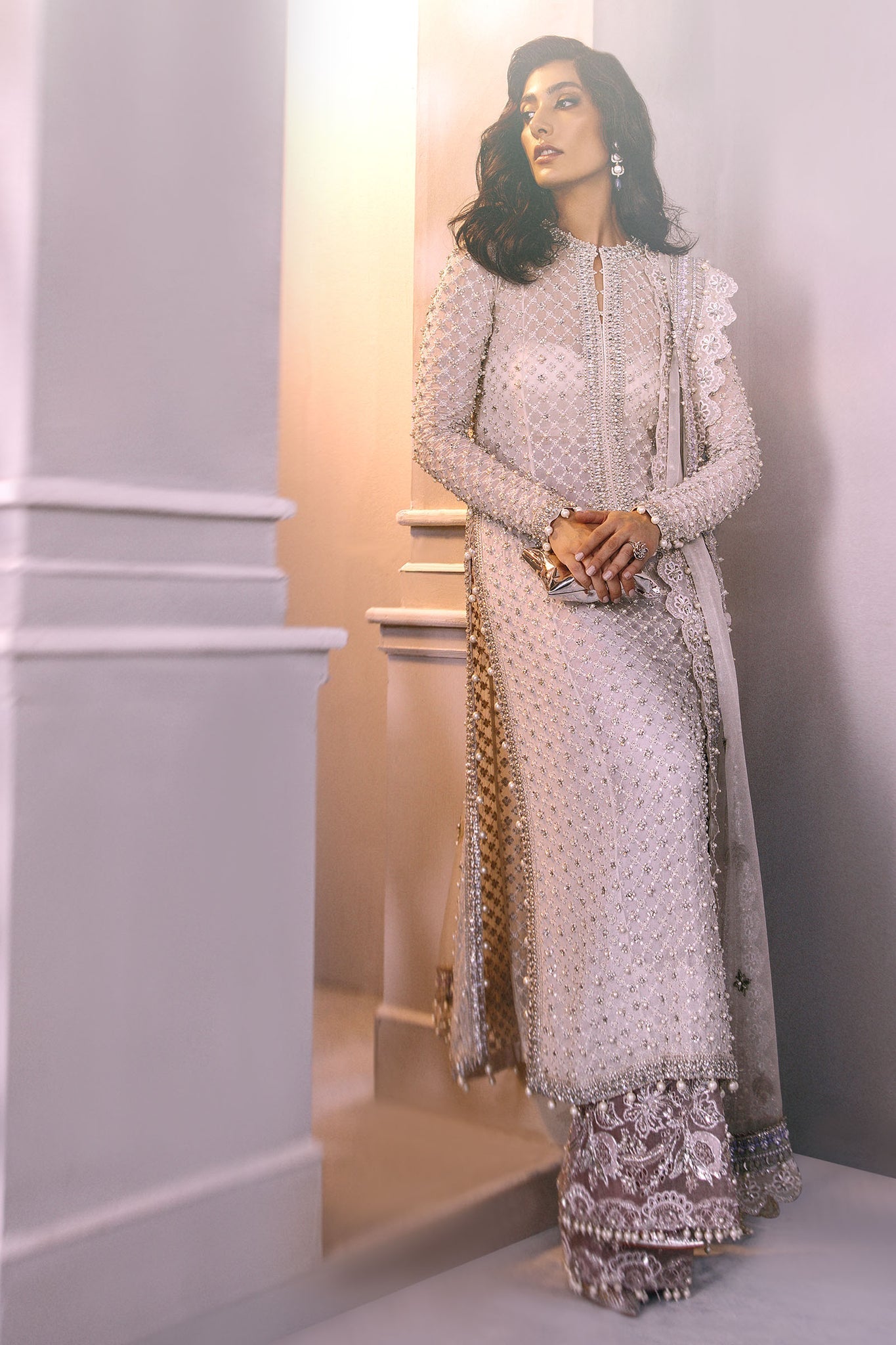 Elan | Demi Couture Onirique | PERLE D‰LICATE  (EP-20181) - Pakistani Designer Dress - by Elan | Type: Formal - 100% Original at Saira Sultan
