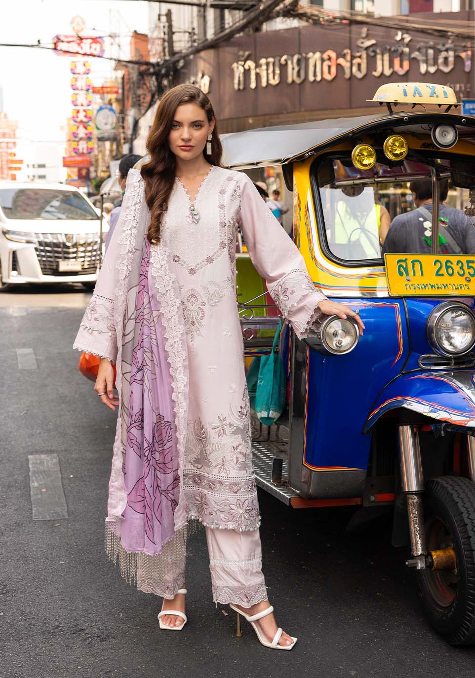 Zarqash | Luxury Lawn 25 | ZQLU 0010 ELSA XS Pastel Pink Lawn