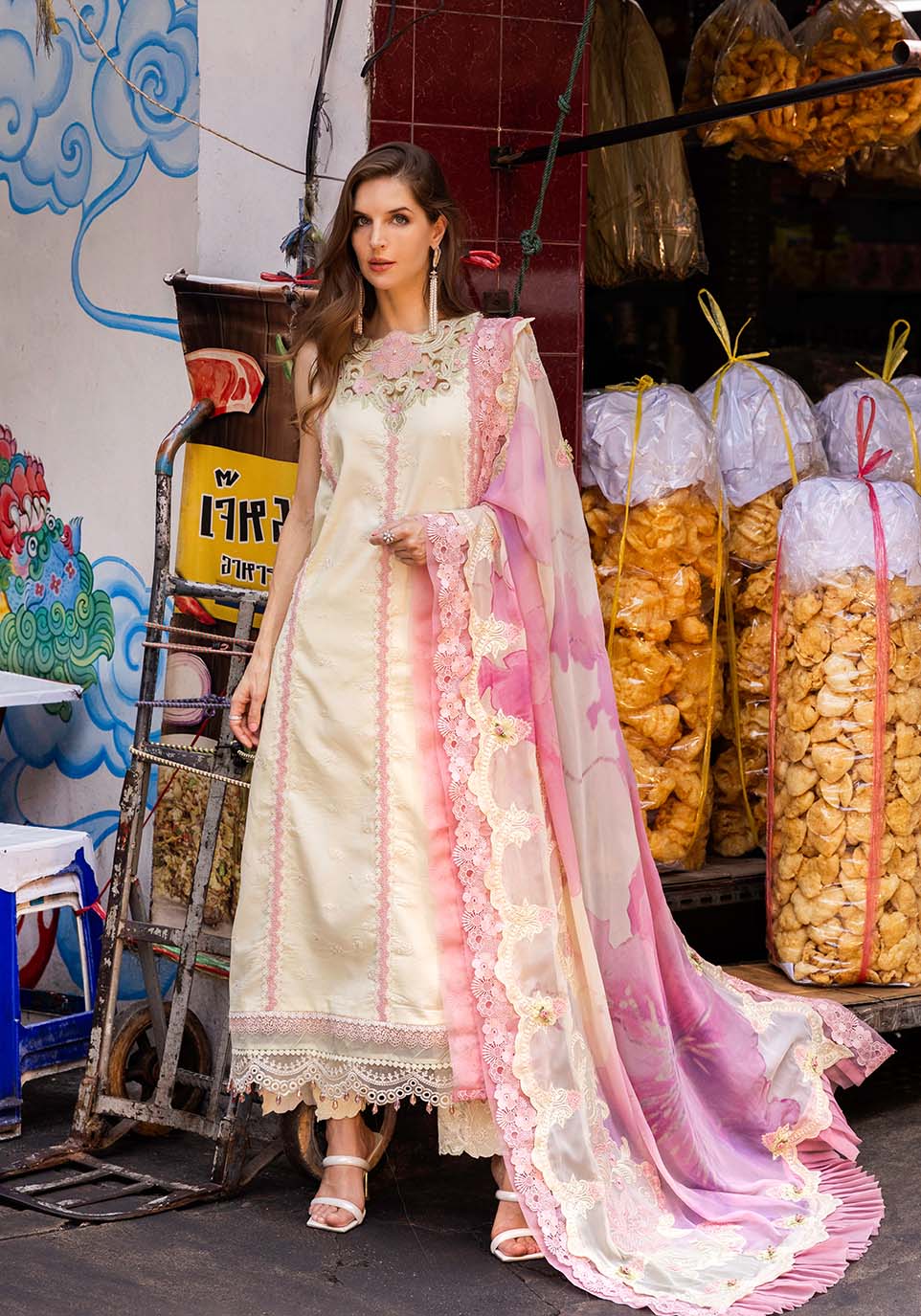 Zarqash | Luxury Lawn 25 | ZQLU 009 LAYLA XS Lemon Yellow Lawn