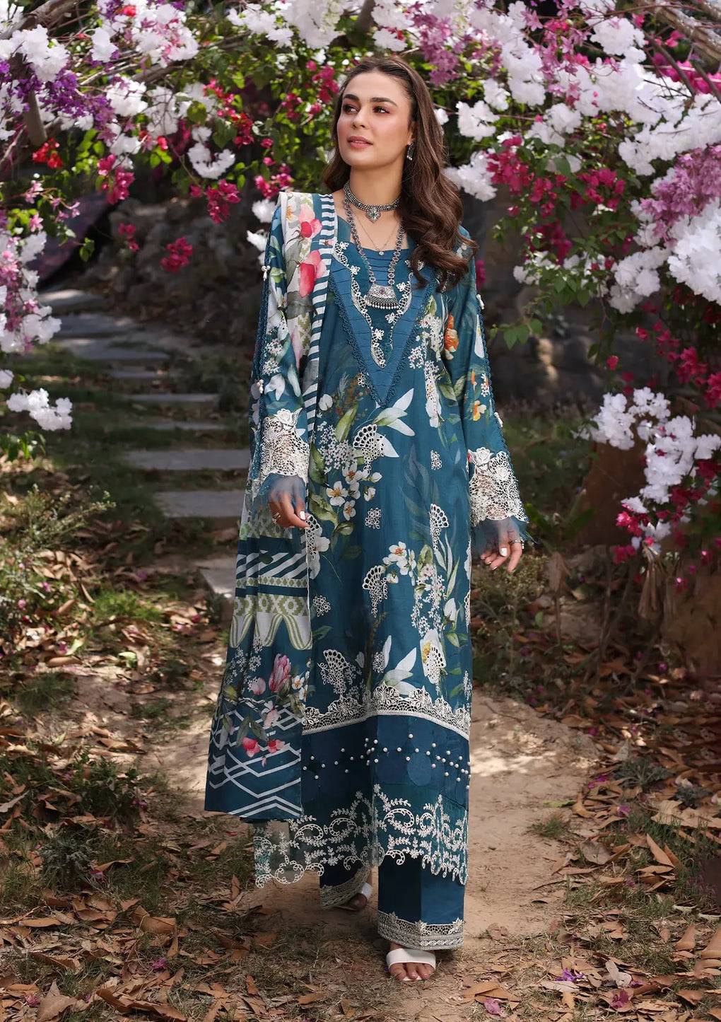 Elaf Premium | Prints Chikankari 24 | 02B SERENITA - Pakistani Designer Dress - by Elaf Premium | Type: Luxury - 100% Original at Saira Sultan