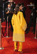 Asim Jofa | Festive Collection 25 | AJLF-10 S Yellow Boski Silk