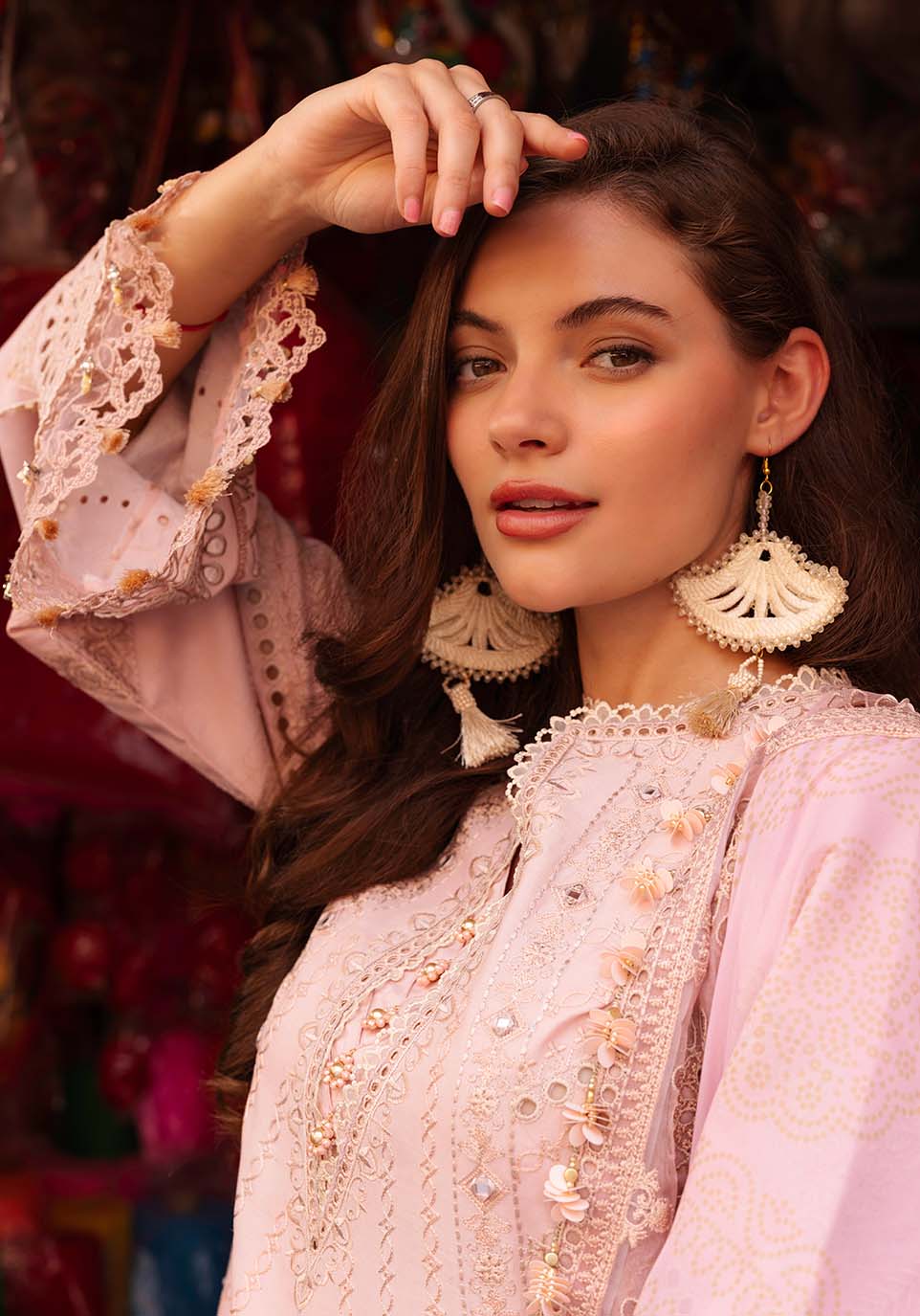 Zarqash | Luxury Lawn 25 | ZQLU 008 ROSEMARY M Pink Lawn