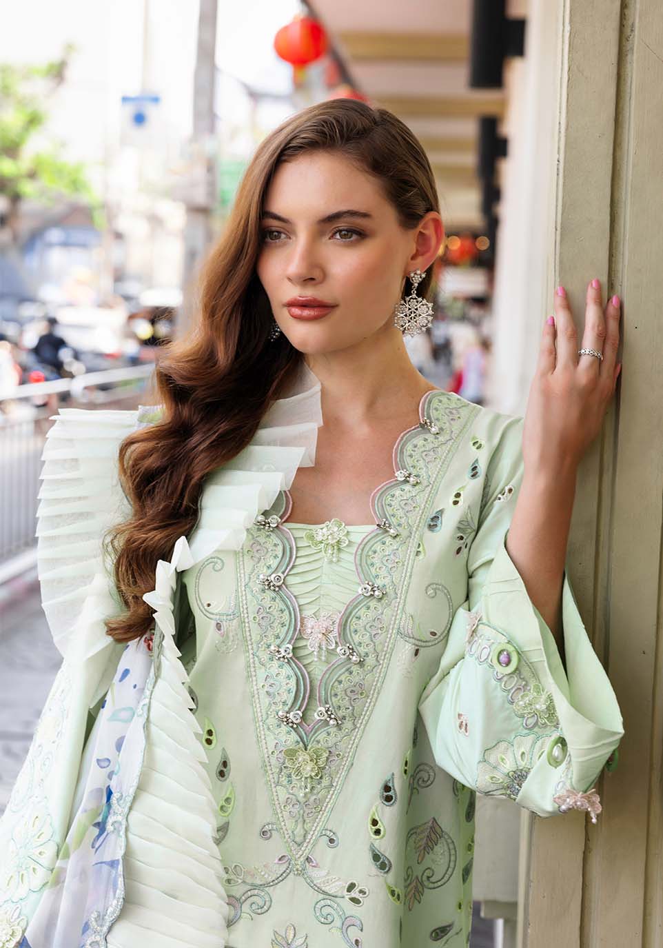 Zarqash | Luxury Lawn 25 | ZQLU 005 ELLIS XS Mint Green Lawn