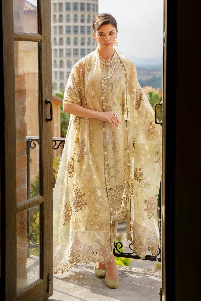 Baroque | Luxury Pret 24 | LAWN UF-584 - Pakistani Designer Dress - by Baroque | Type: Luxury - 100% Original at Saira Sultan
