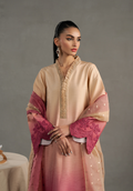 Zarqash | Silk Edit | ZQS 002 Ros¨a L Peach Hue Raw Silk