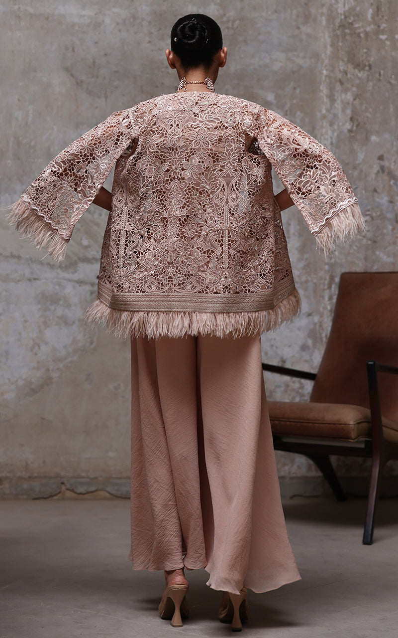 Threads and Motifs | Formal Dresses 25 | Organza Embroidered Jacket With Inner - Pakistani Designer Dress - by Threads and Motifs - Type : Ladies Clothes - 100% Original at Saira Sultan