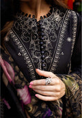 Zarqash | Luxury Lawn 25 | ZQLU 001 Eliana M Black Lawn