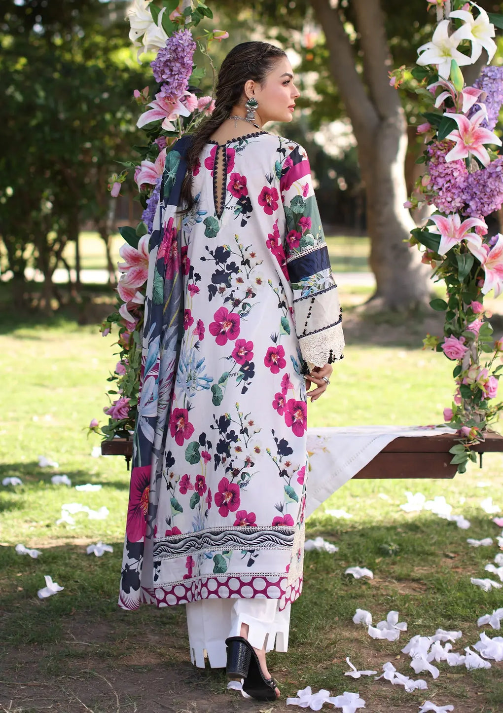 Elaf Premium | Prints Chikankari 24 | 01A LOVELIGHT - Pakistani Designer Dress - by Elaf Premium | Type: Luxury - 100% Original at Saira Sultan