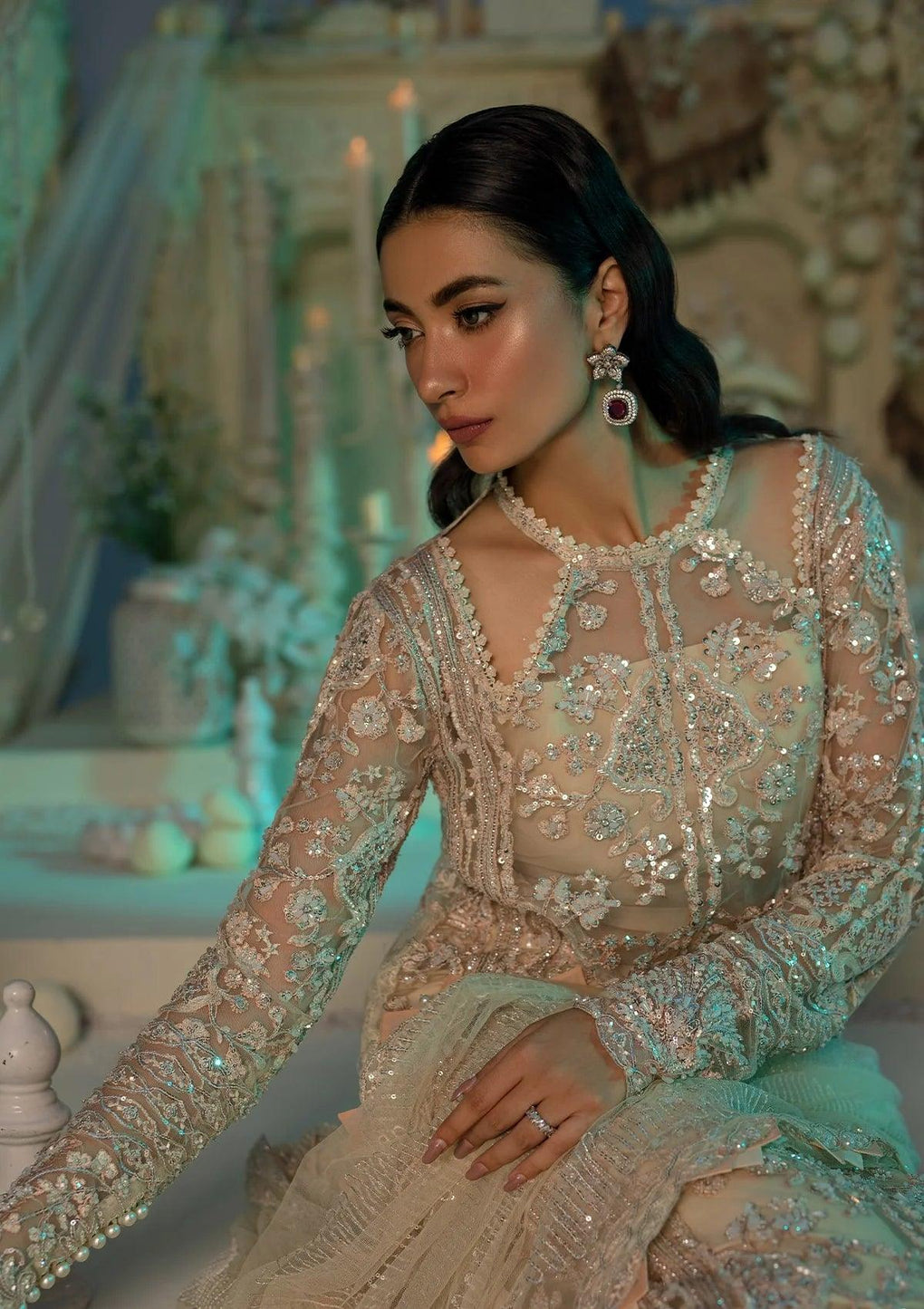 Elaf Premium | Evara Formals 24 | EFE-01 AURA - Pakistani Designer Dress - by Elaf Premium | Type: The Formal Exhibit - 100% Original at Saira Sultan