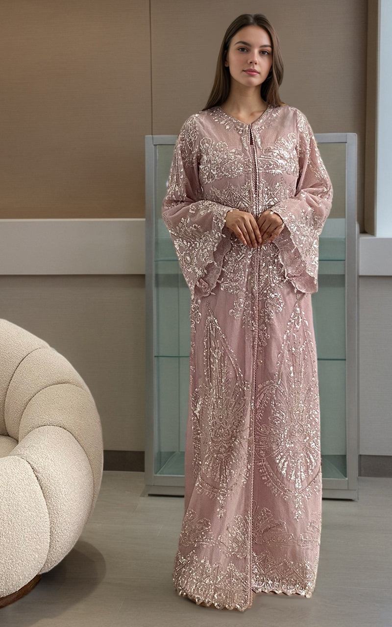 Threads and Motifs | Formal Dresses 25 | Net Embroidered Jacket - Pakistani Designer Dress - by Threads and Motifs - Type : Ladies Clothes - 100% Original at Saira Sultan
