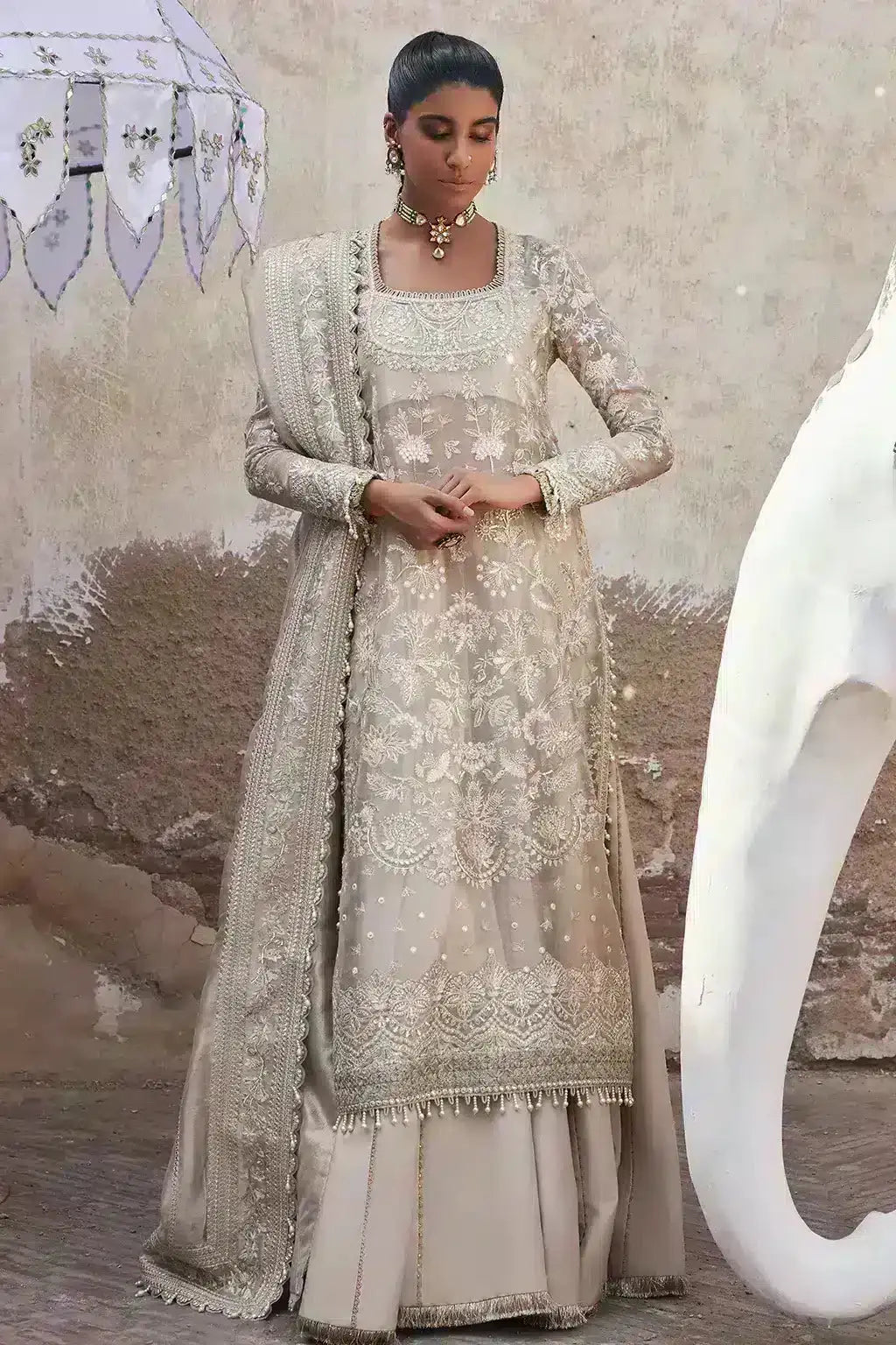 Afrozeh | Dastangoi Wedding Formals | Ulfat - Pakistani Designer Dress - by Afrozeh | Type: Bridal - 100% Original at Saira Sultan