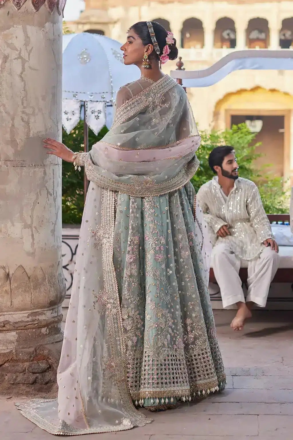 Afrozeh | Dastangoi Wedding Formals | Mehrunisa - Pakistani Designer Dress - by Afrozeh | Type: Bridal - 100% Original at Saira Sultan