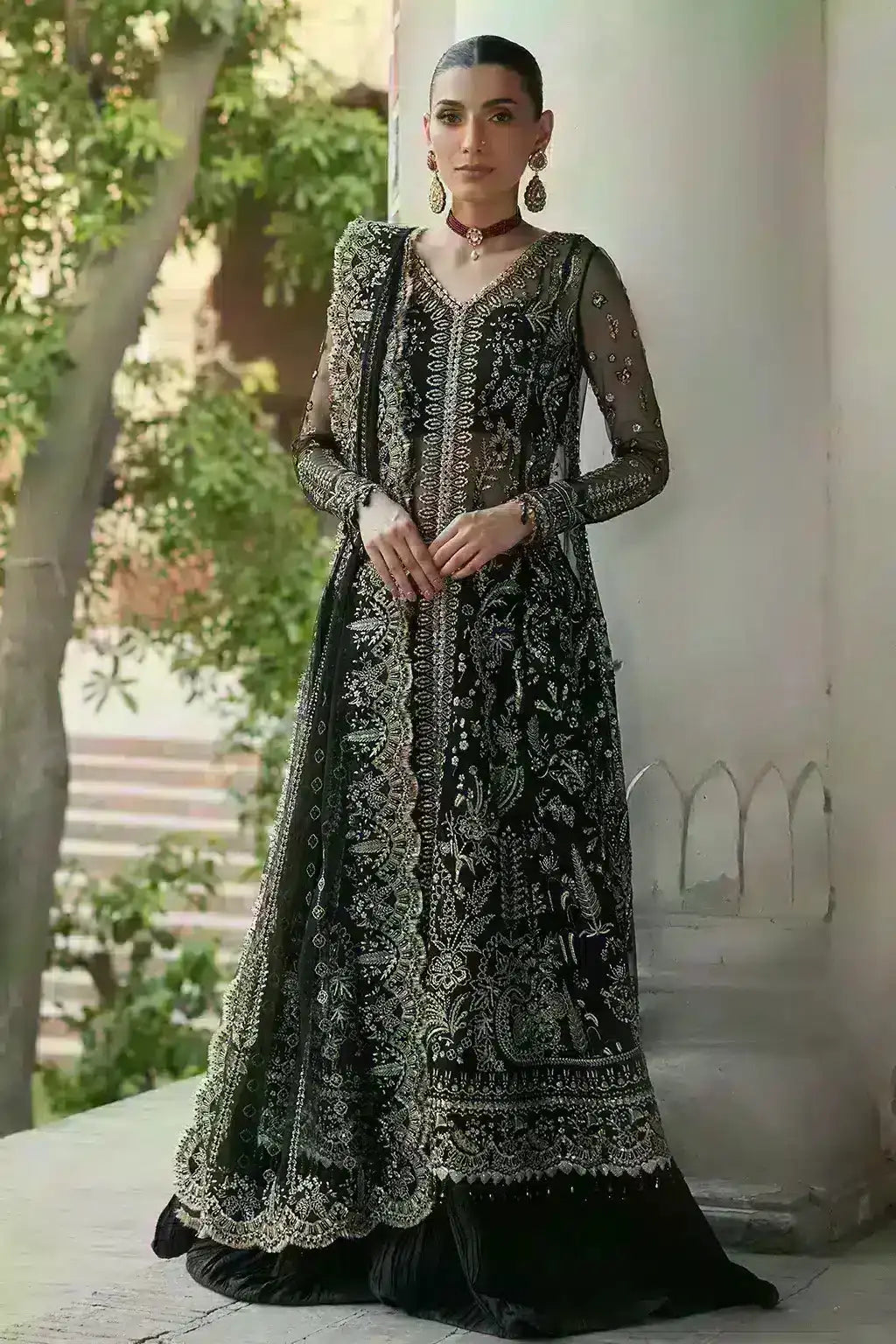 Afrozeh | Dastangoi Wedding Formals | Nafeesa - Pakistani Designer Dress - by Afrozeh | Type: Bridal - 100% Original at Saira Sultan