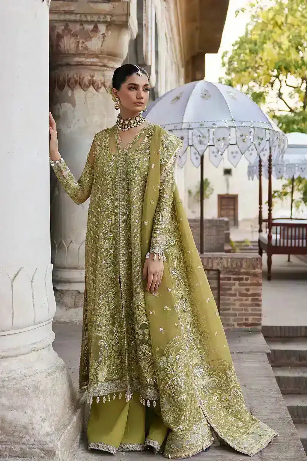 Afrozeh | Dastangoi Wedding Formals | Shehnaz - Pakistani Designer Dress - by Afrozeh | Type: Bridal - 100% Original at Saira Sultan
