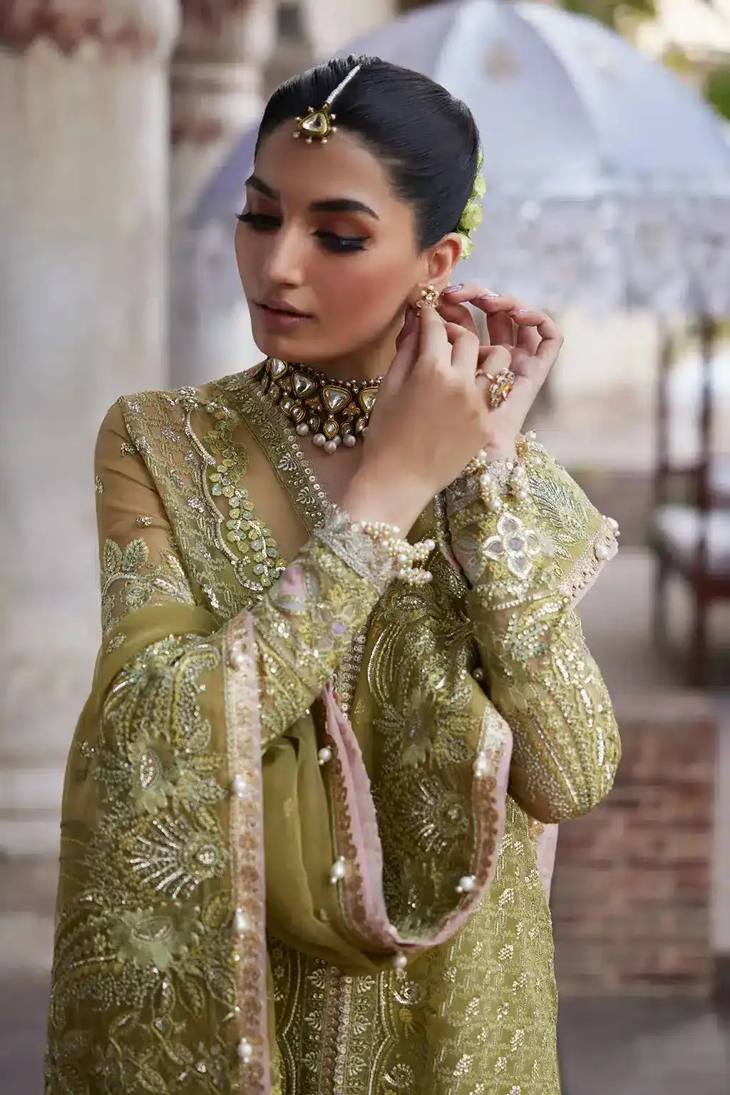 Afrozeh | Dastangoi Wedding Formals | Shehnaz - Pakistani Designer Dress - by Afrozeh | Type: Bridal - 100% Original at Saira Sultan