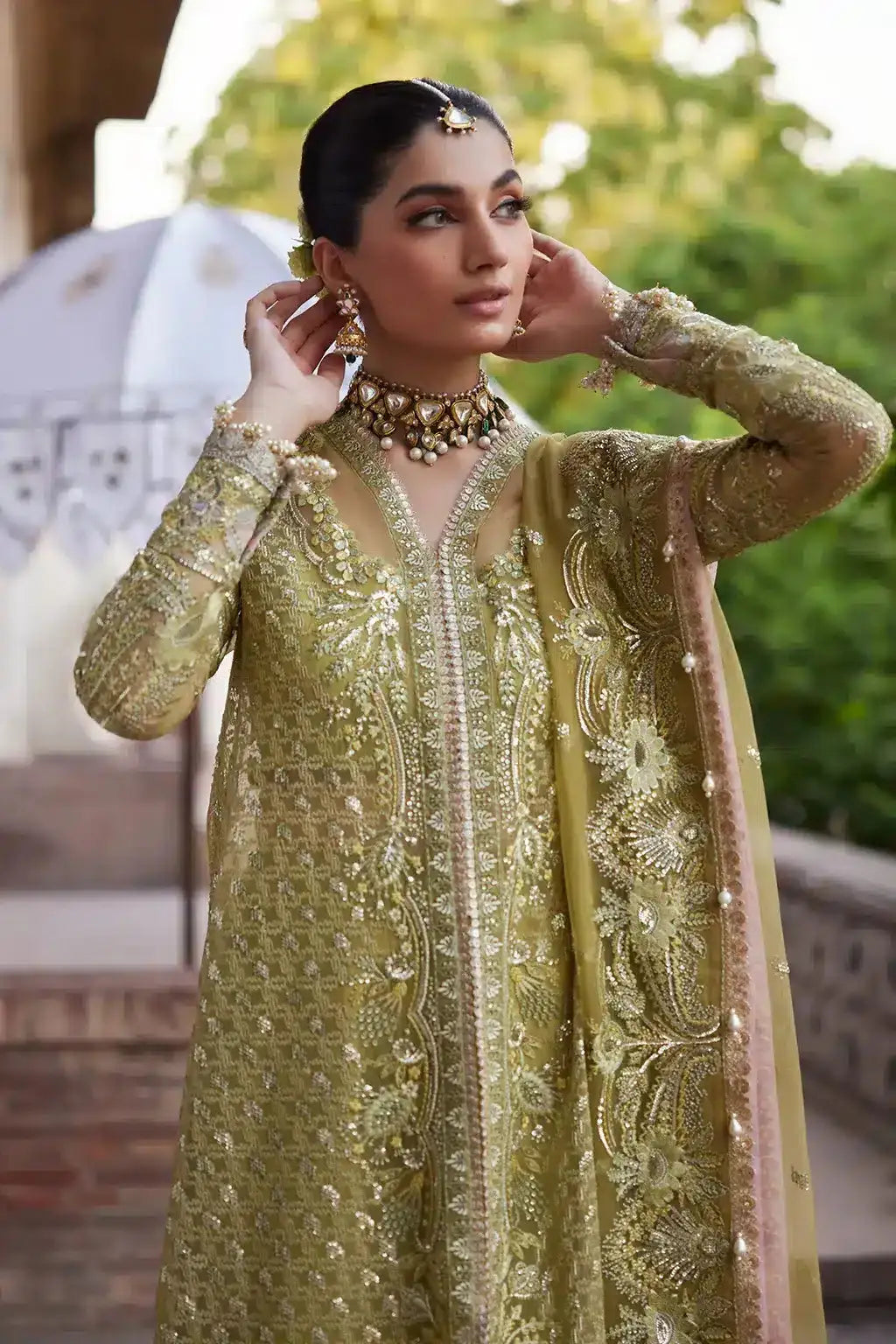 Afrozeh | Dastangoi Wedding Formals | Shehnaz - Pakistani Designer Dress - by Afrozeh | Type: Bridal - 100% Original at Saira Sultan