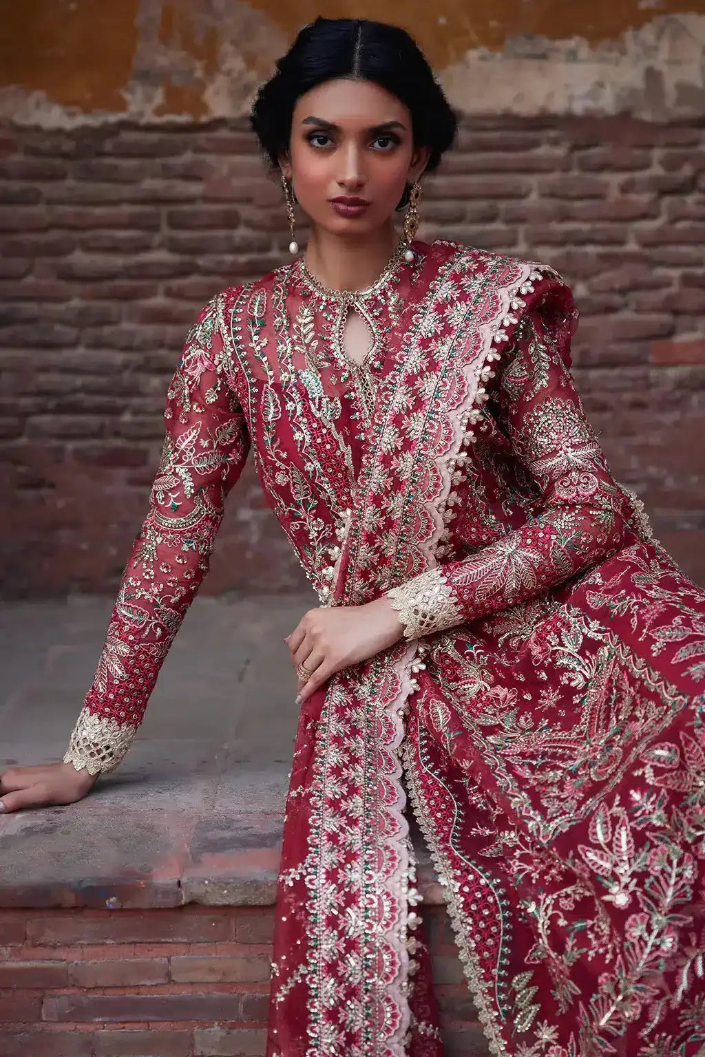 Afrozeh | Dastangoi Wedding Formals | Noor Jehan - Pakistani Designer Dress - by Afrozeh | Type: Bridal - 100% Original at Saira Sultan