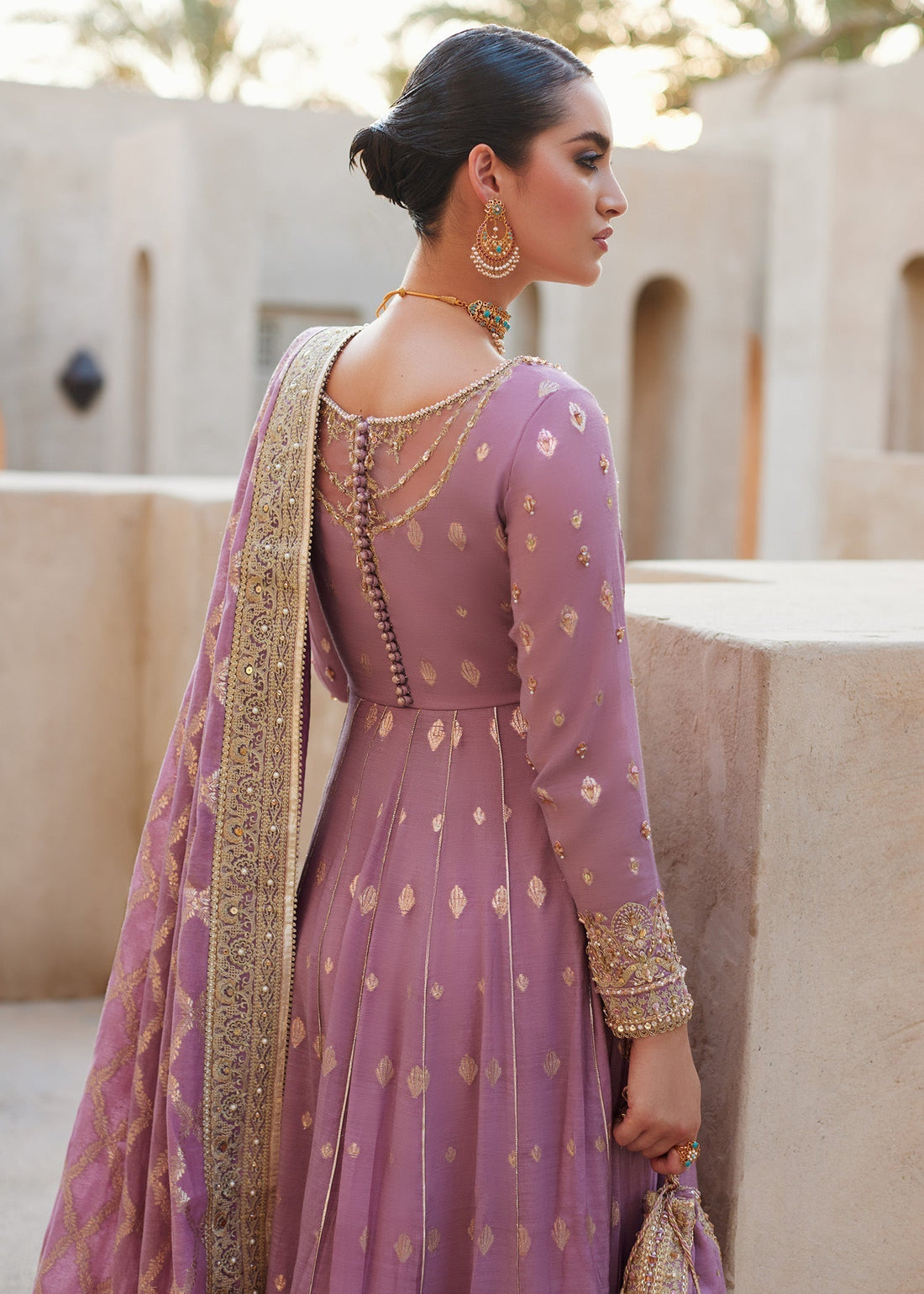 Kanwal Malik | Laira Formals | Vaneeza XS Lilac Silk lawn