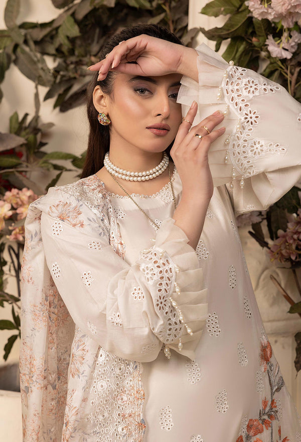 Adans Libas | Haelyn 25 | HAELYN 4 M Off White Lawn