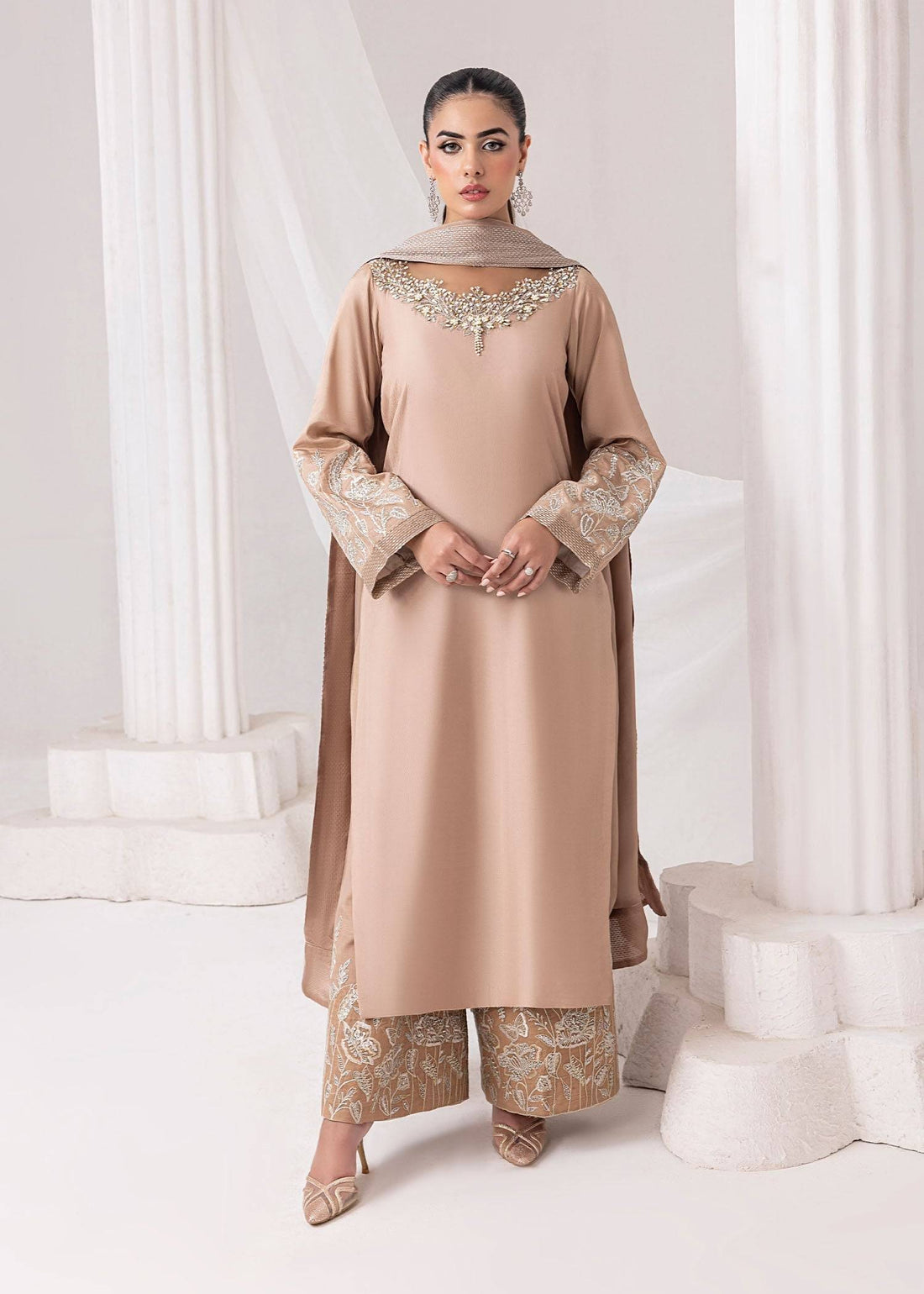 Jamnii | Silk Ivy | Desert Rose - Pakistani Designer Dress - by Jamnii | Type: Ladies Clothes - 100% Original at Saira Sultan