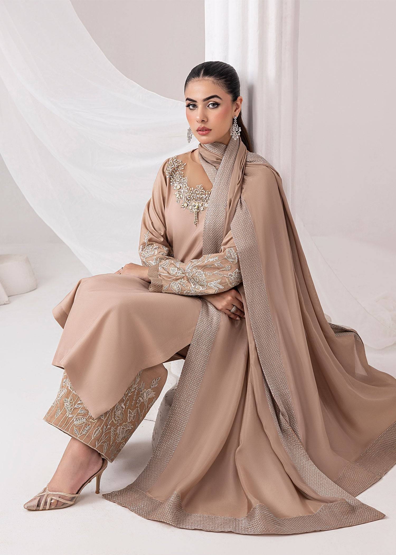 Jamnii | Silk Ivy | Desert Rose - Pakistani Designer Dress - by Jamnii | Type: Ladies Clothes - 100% Original at Saira Sultan
