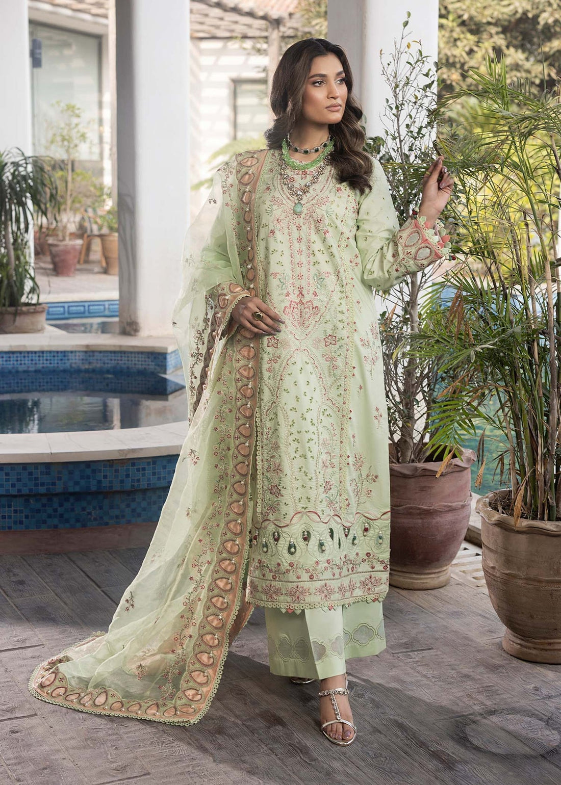Shurooq | Luxury Lawn 25 | Amazon XS Pastel Mint Lawn